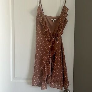 Polka dot BP. wrap dress